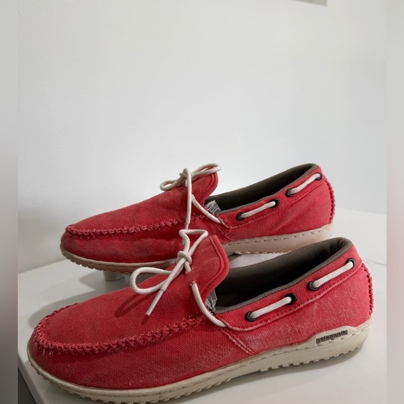Patagonia Size 10 Vibrant Red Boat Shoes - Picture 8 of 9